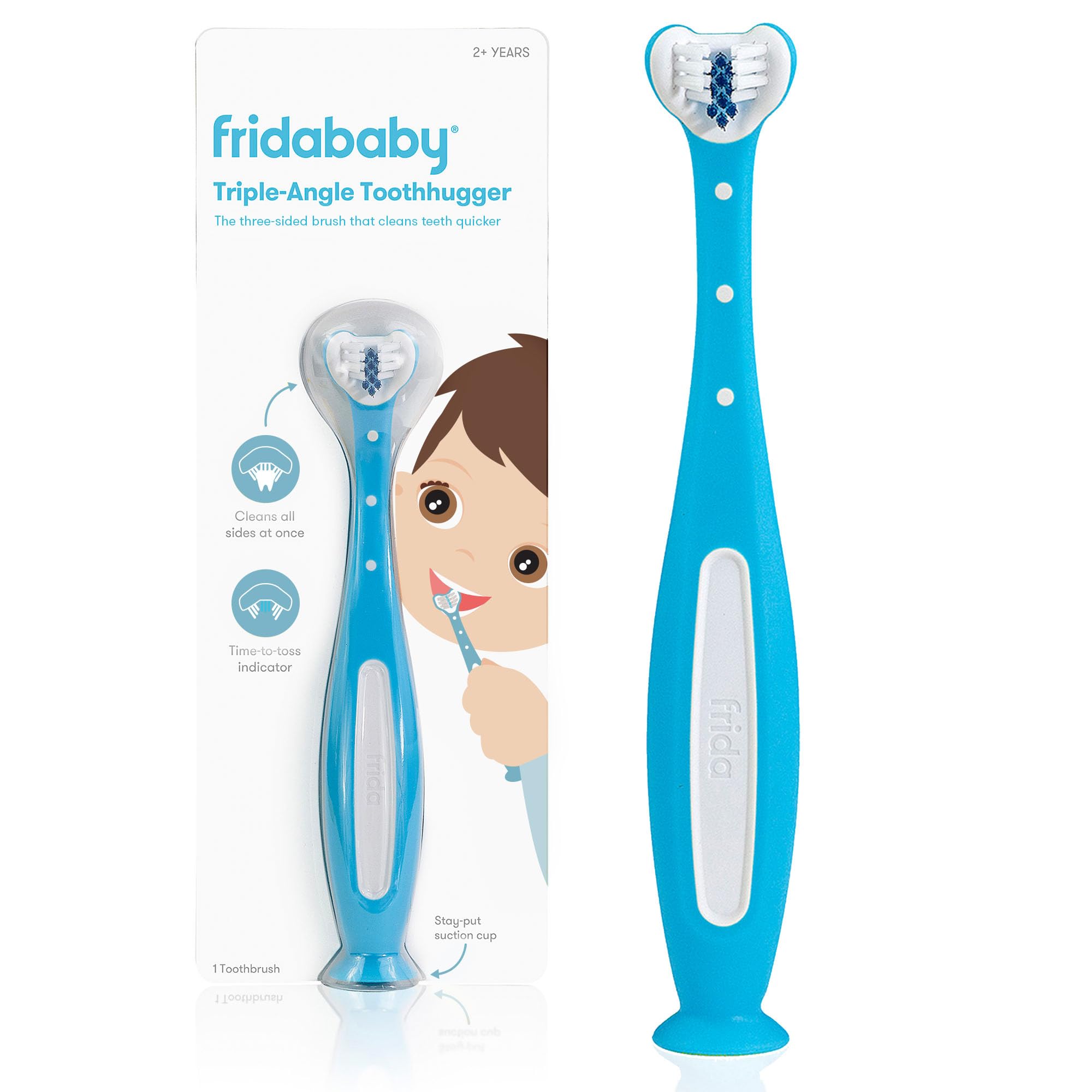 Cepillo De Dientes Toothhugger Frida Baby Blue Para Niños Pequeños De Más De 2 Años - Venta Internacional.