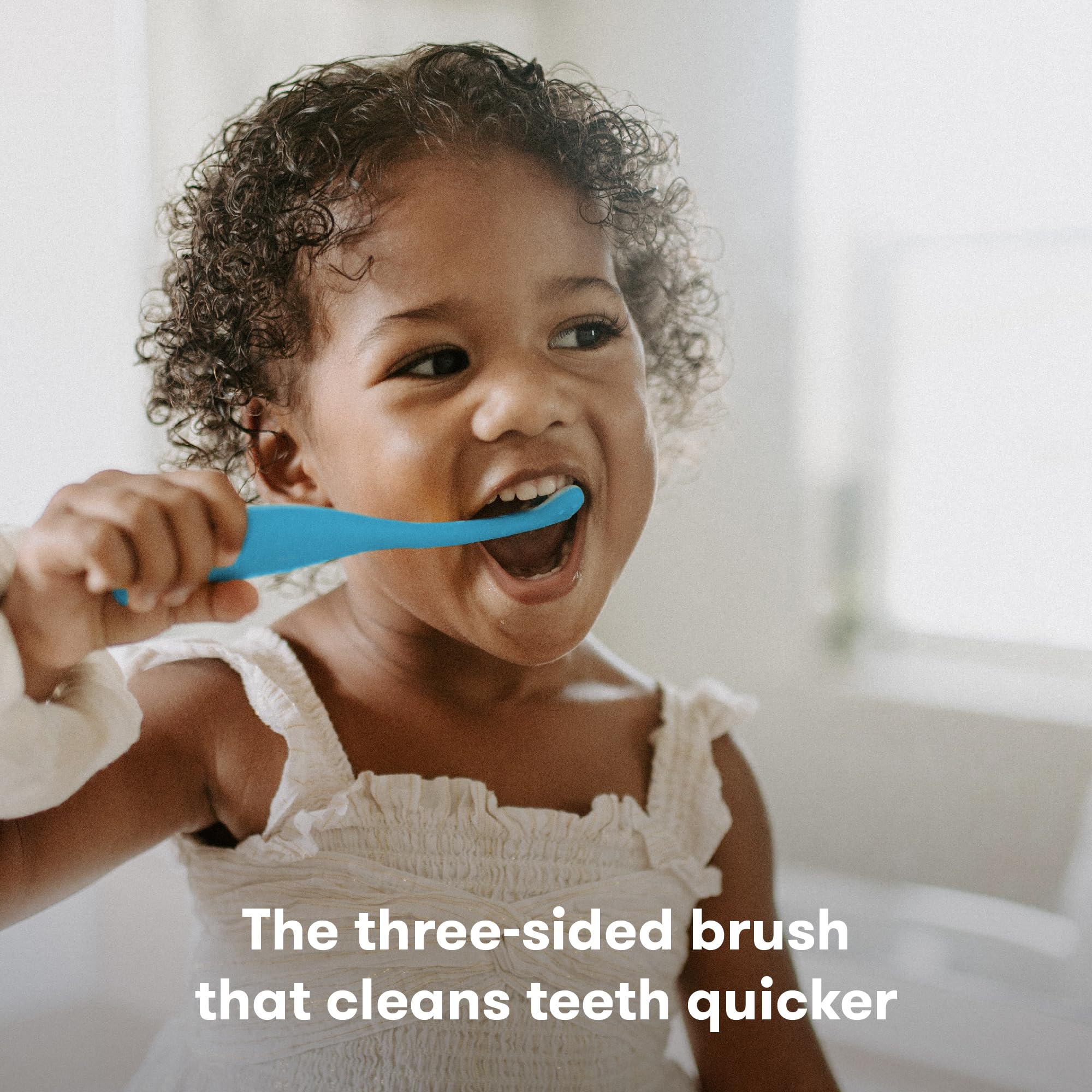 Foto 2 | Cepillo De Dientes Toothhugger Frida Baby Blue Para Niños Pequeños De Más De 2 Años - Venta Internacional.