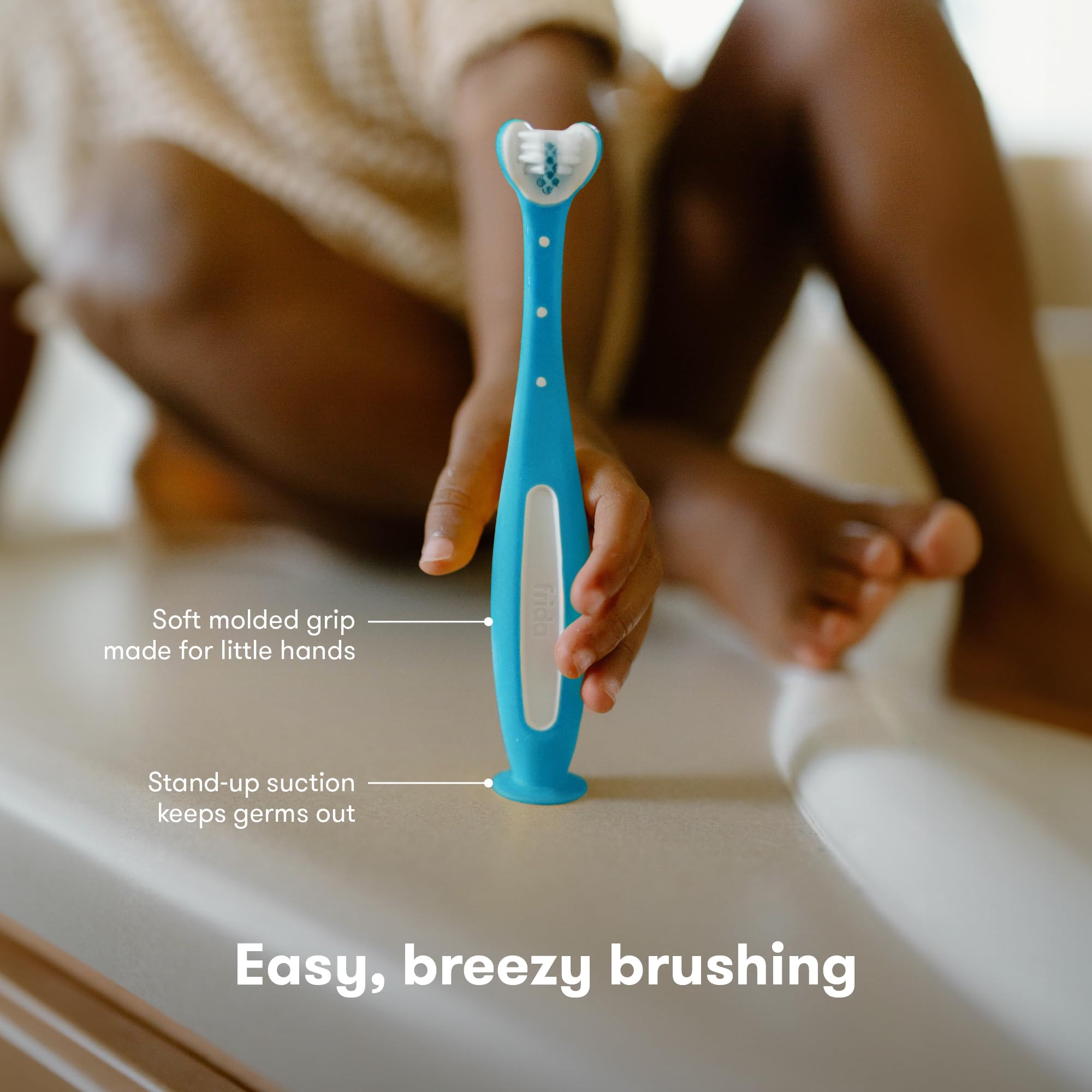 Foto 7 | Cepillo De Dientes Toothhugger Frida Baby Blue Para Niños Pequeños De Más De 2 Años - Venta Internacional.