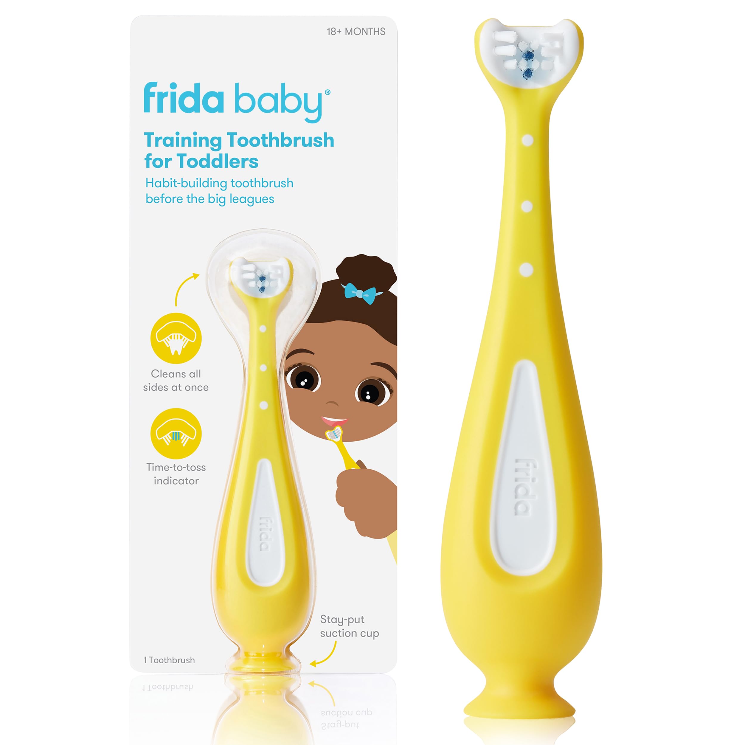 Foto 2 pulgar | Cepillo De Dientes De Entrenamiento Frida Baby Para Niños Pequeños - Venta Internacional.