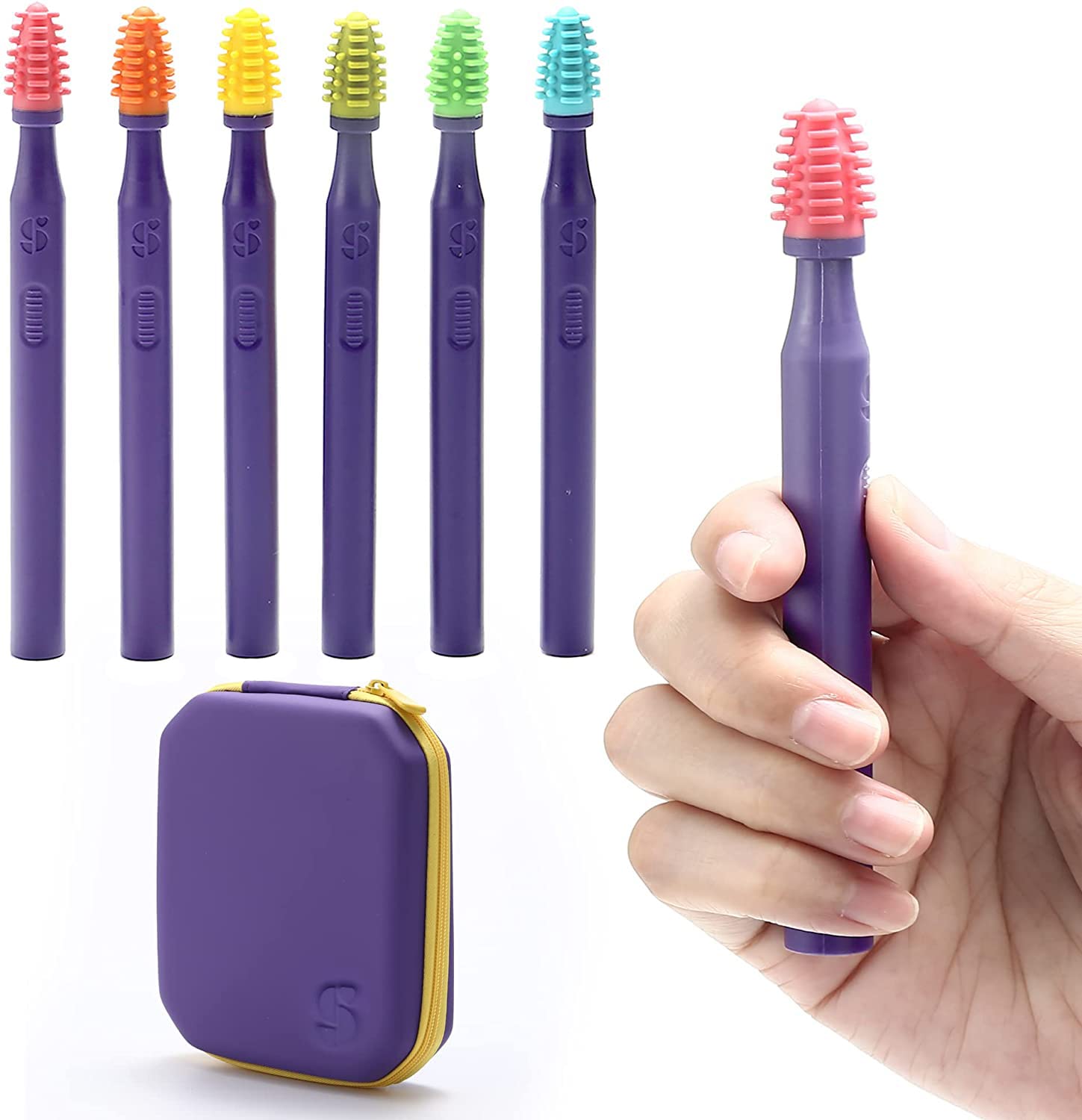 Paquete De 6 Cepillos Bucales Sensoriales Y Herramientas De Estimulación Oral - Venta Internacional.