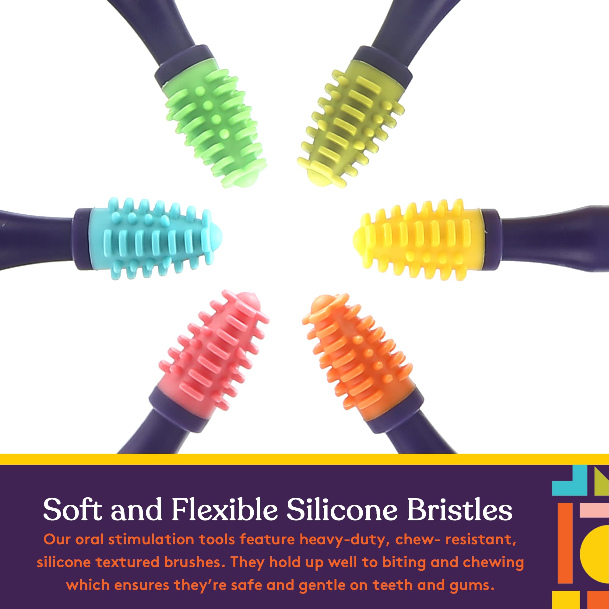Foto 4 pulgar | Paquete De 6 Cepillos Bucales Sensoriales Y Herramientas De Estimulación Oral - Venta Internacional.
