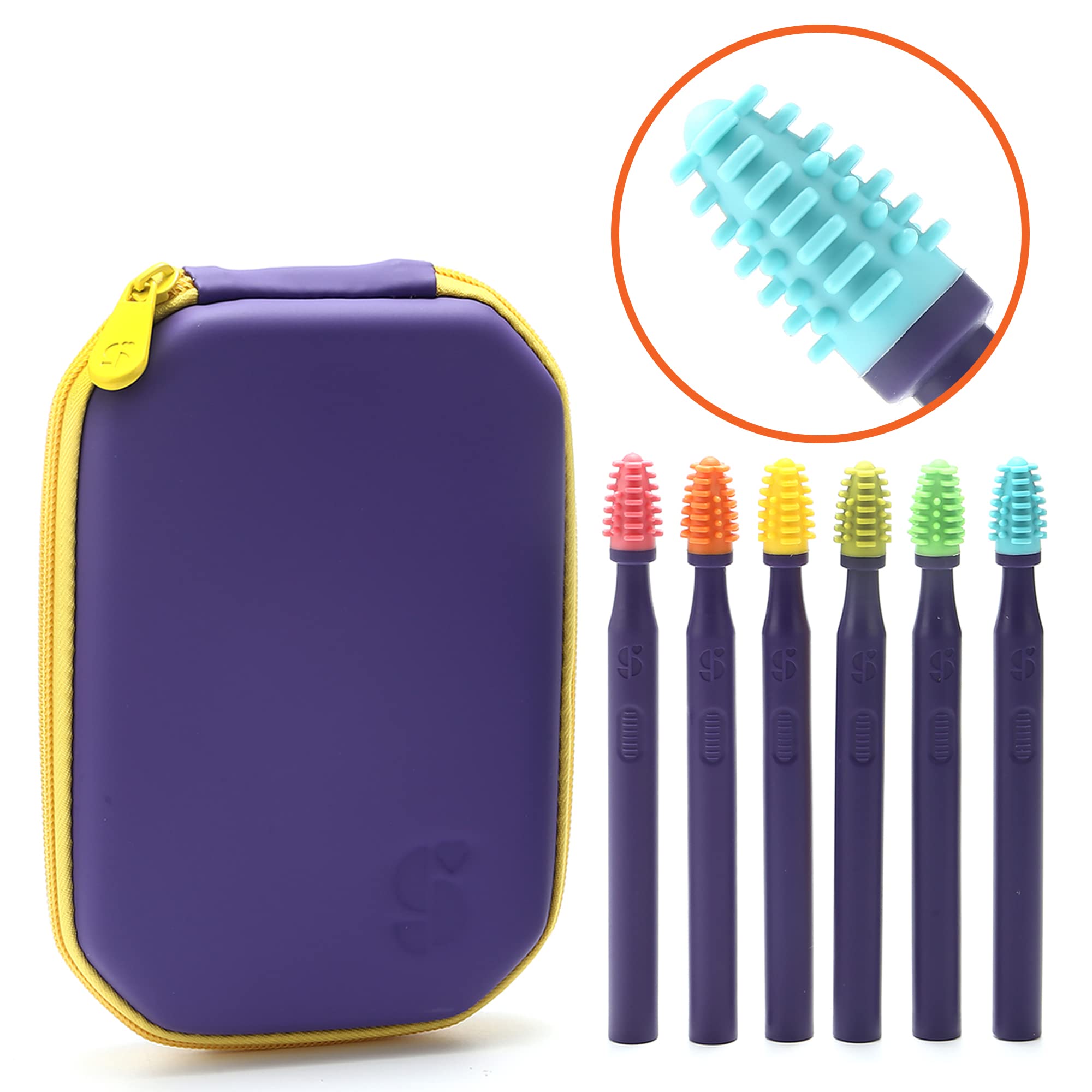 Foto 8 pulgar | Paquete De 6 Cepillos Bucales Sensoriales Y Herramientas De Estimulación Oral - Venta Internacional.