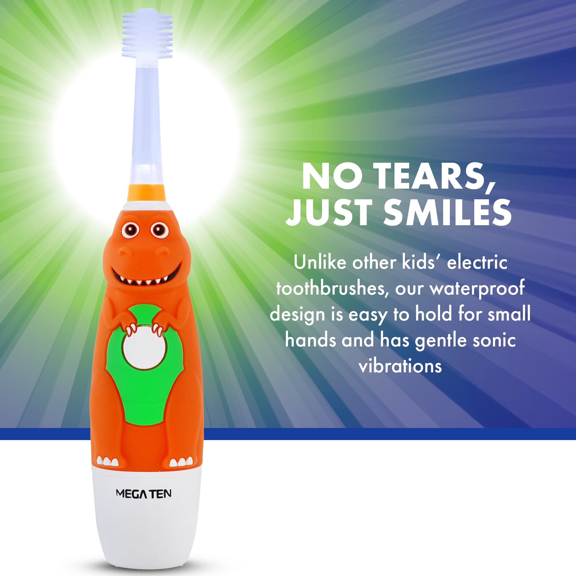 Foto 3 pulgar | Cepillo De Dientes Eléctrico Brilliant Oral Care Kids Sonic Dinosaur - Venta Internacional.