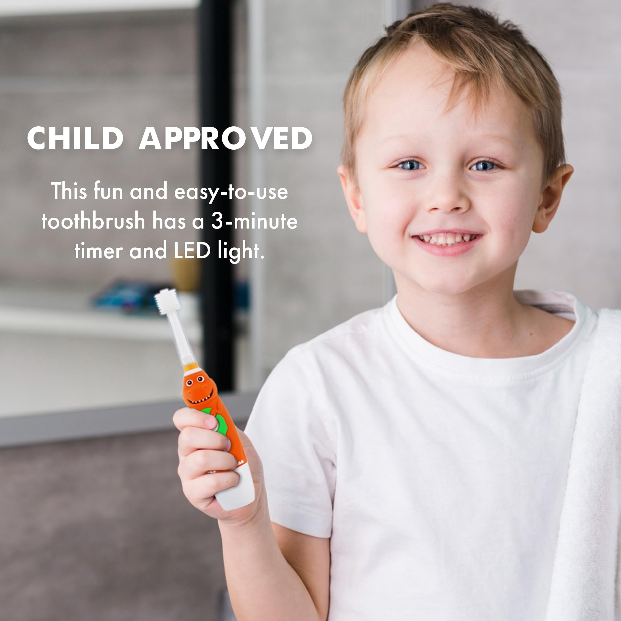 Foto 4 | Cepillo De Dientes Eléctrico Brilliant Oral Care Kids Sonic Dinosaur - Venta Internacional.