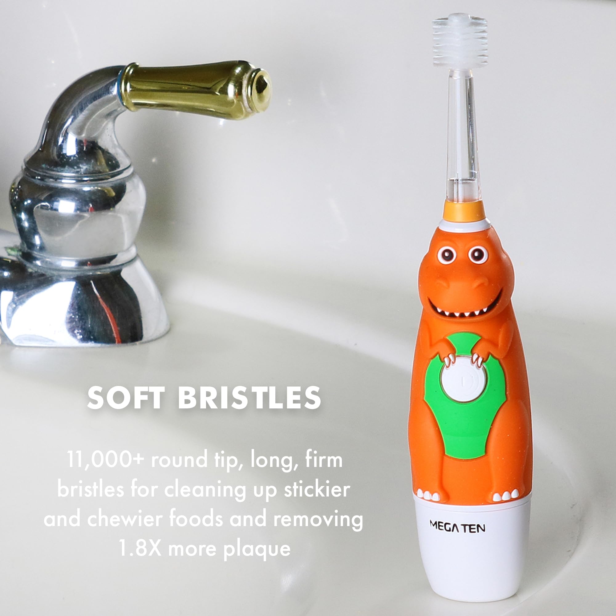 Foto 6 pulgar | Cepillo De Dientes Eléctrico Brilliant Oral Care Kids Sonic Dinosaur - Venta Internacional.