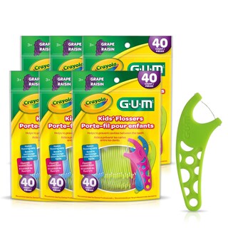 Foto 1 | Hilos Dentales Para Niños Gum Crayola Con Flúor, Diseñados Para Manos Pequeñas, Divertido Sabor A Uv - Venta Inte