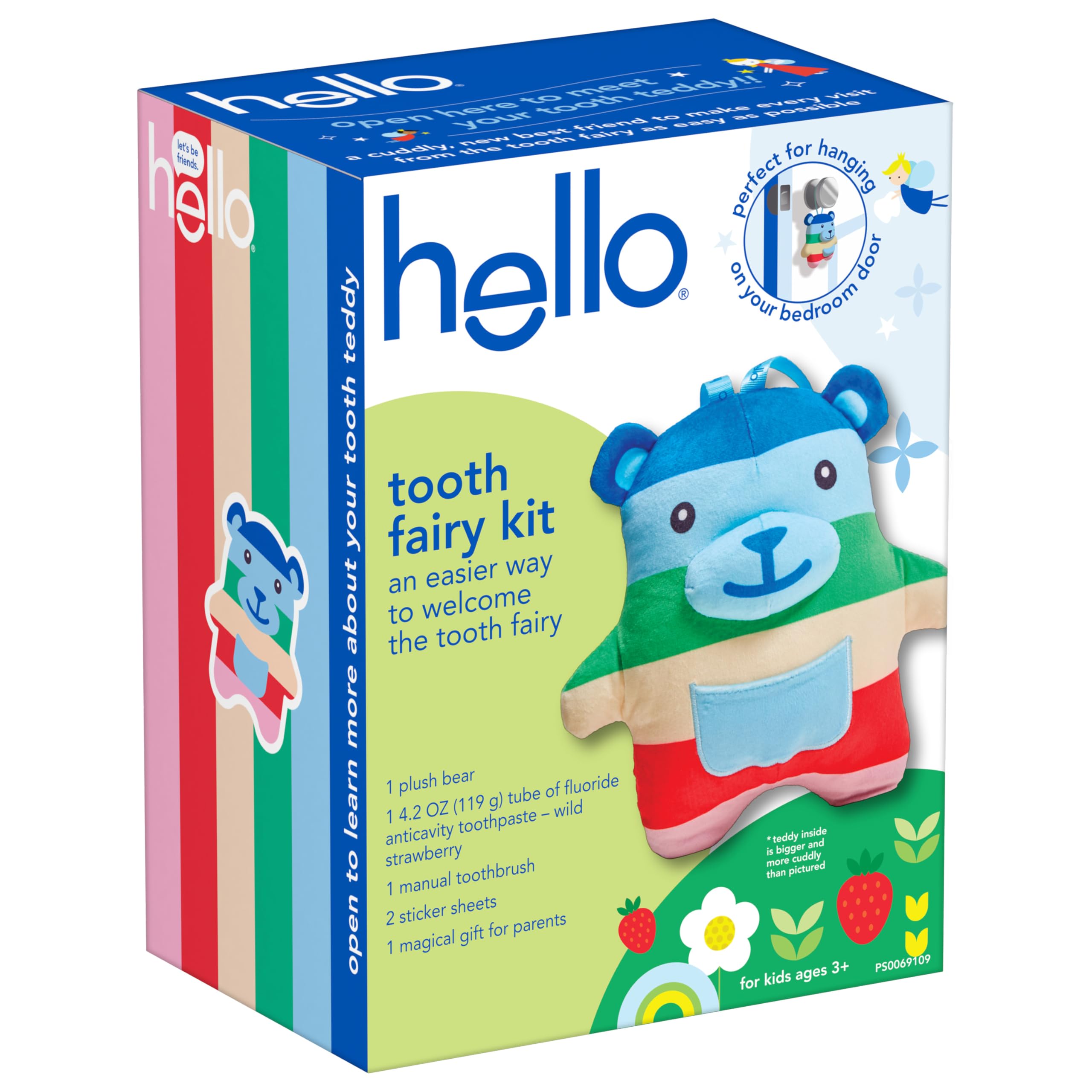 Foto 8 pulgar | Kit Hello Para El Hada De Los Dientes Con Cojín, Colgador De Puerta Y Osito De Peluche - Venta Internacional.
