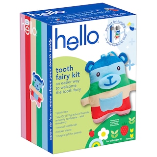 Foto 7 | Kit Hello Para El Hada De Los Dientes Con Cojín, Colgador De Puerta Y Osito De Peluche - Venta Internacional.