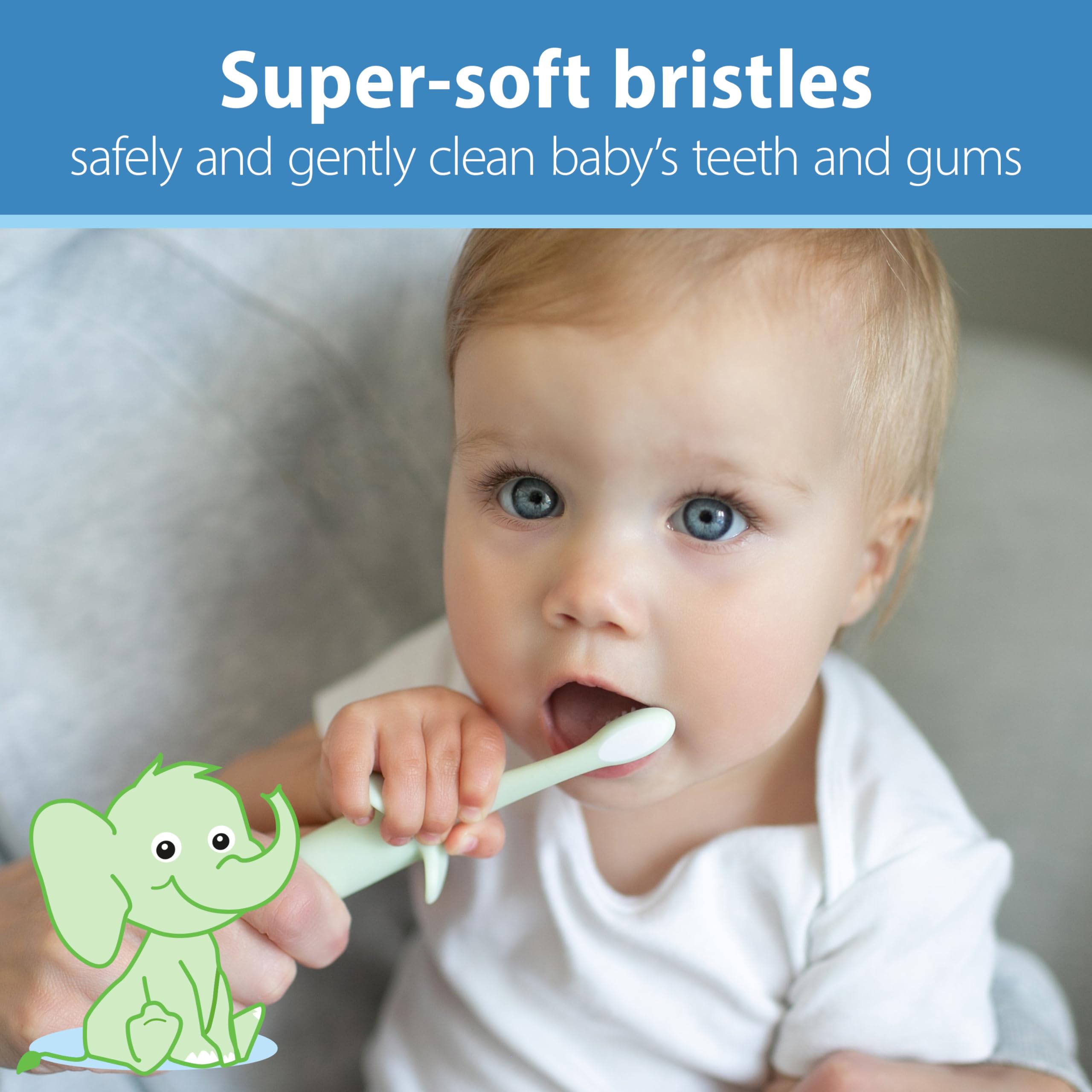 Foto 2 | Cepillo De Dientes Dr. Brown's Soft Baby Para Bebés De 0 A 3 Años - Venta Internacional.