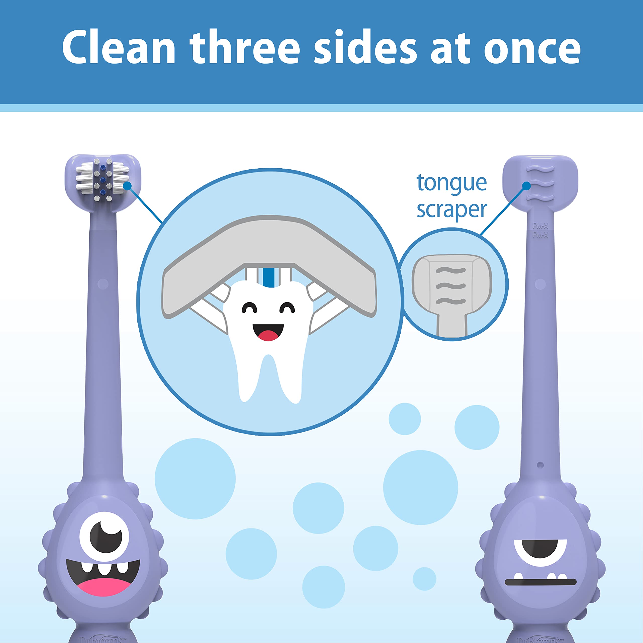 Foto 3 pulgar | Cepillo De Dientes Dr. Brown's Toothscrubber De 1 A 4 Años Con Ventosa - Venta Internacional.