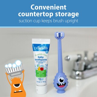 Foto 5 | Cepillo De Dientes Dr. Brown's Toothscrubber De 1 A 4 Años Con Ventosa - Venta Internacional.