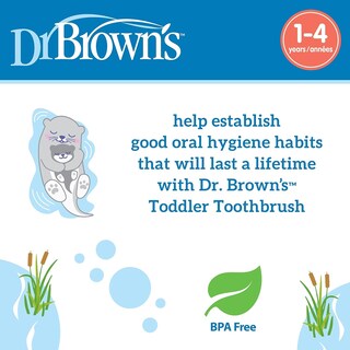 Foto 5 | Cepillo De Dientes Dr. Brown's Otter Para Niños Pequeños, Cerdas Suaves De 1 A 4 Años - Venta Internacional.