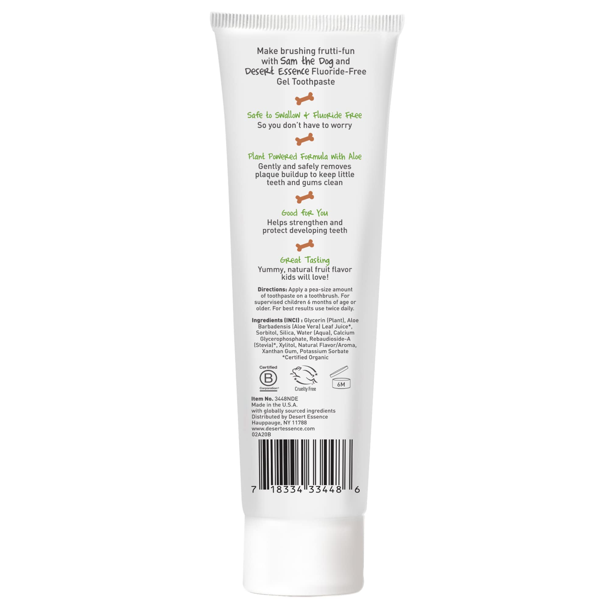 Foto 3 | Pasta De Dientes En Gel Desert Essence Sin Flúor Para Niños 140 Ml - Venta Internacional.