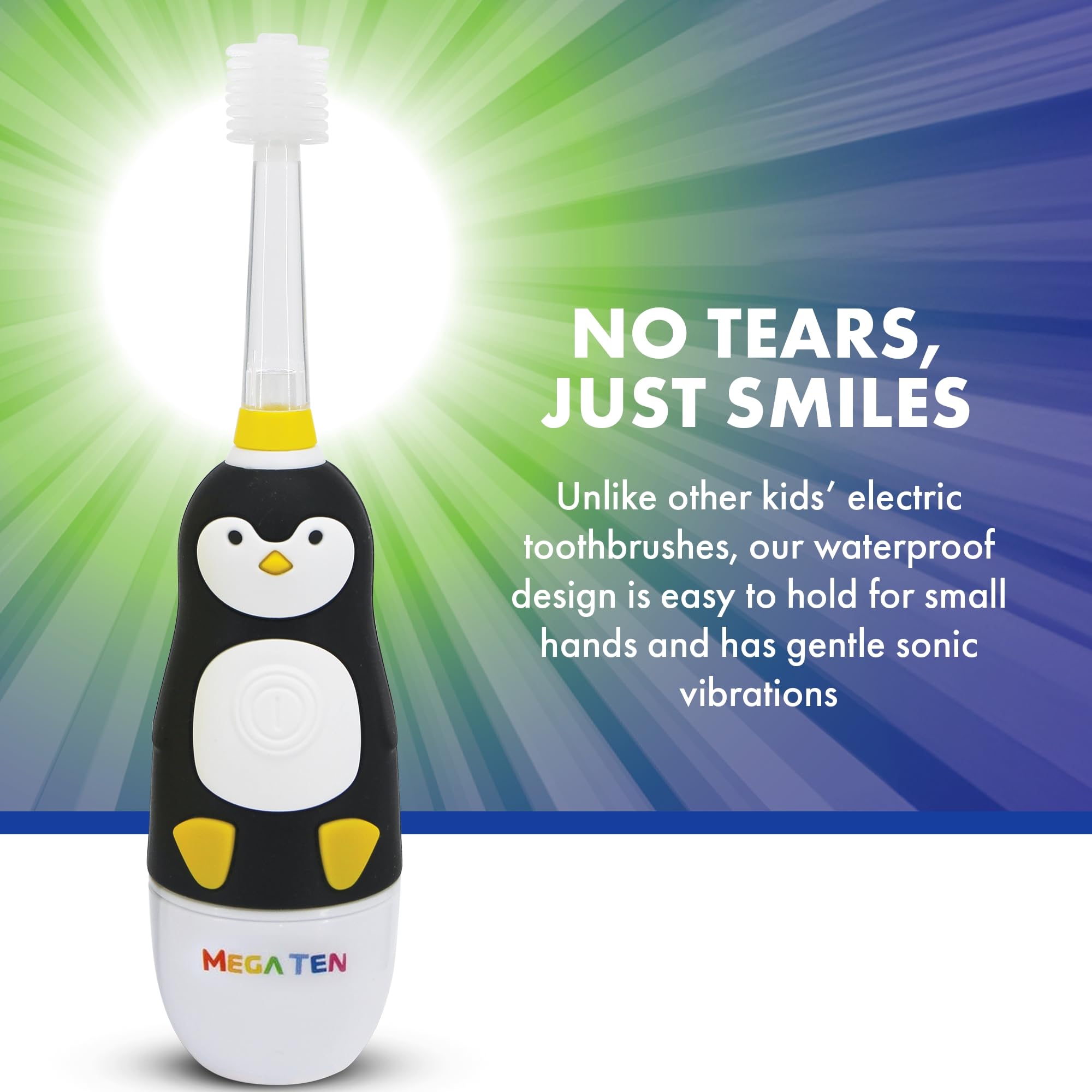 Foto 3 pulgar | Cepillo De Dientes Eléctrico Brilliant Oral Care Kids Sonic Penguin - Venta Internacional.