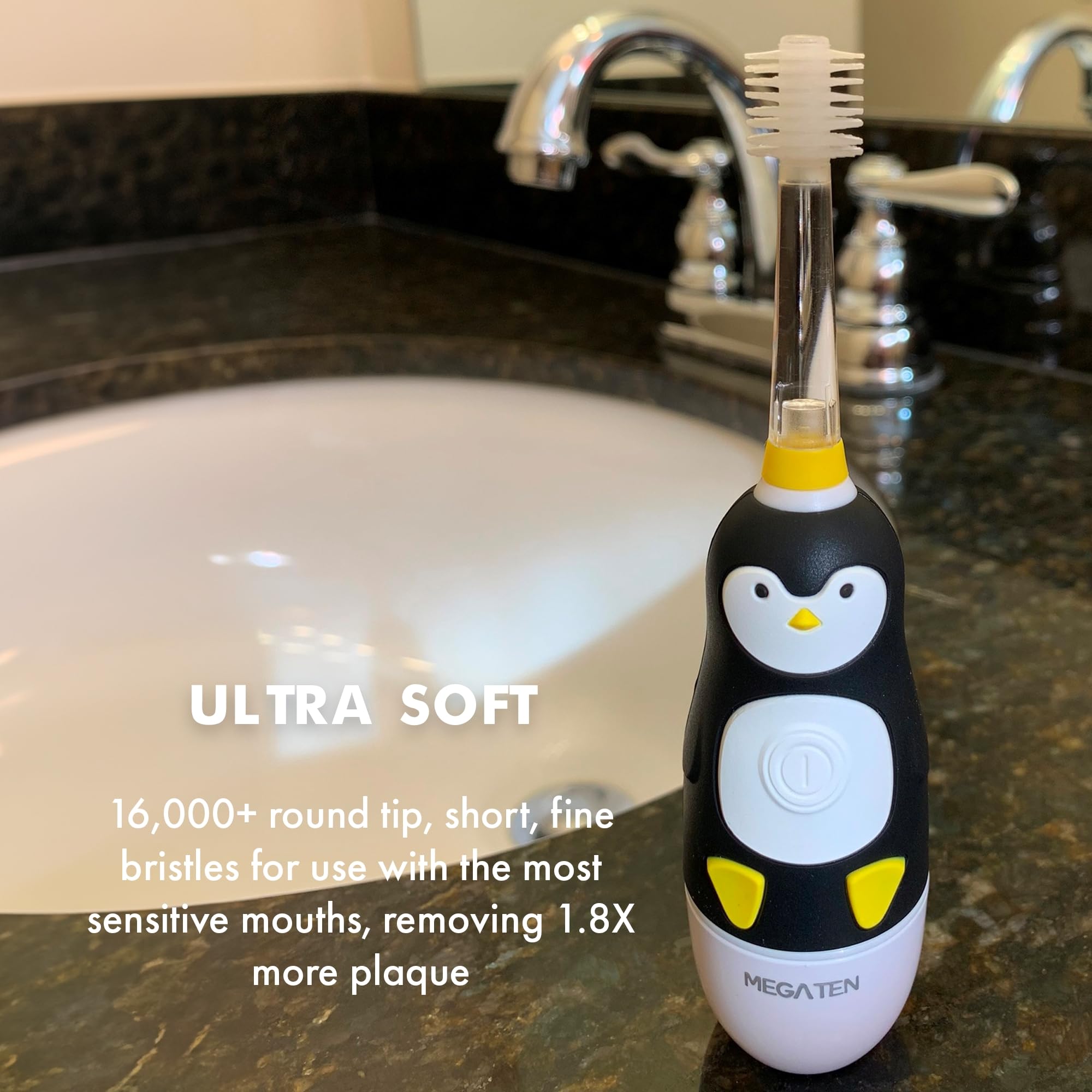 Foto 4 | Cepillo De Dientes Eléctrico Brilliant Oral Care Kids Sonic Penguin - Venta Internacional.