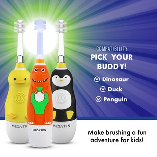 Foto 5 | Cepillo De Dientes Eléctrico Brilliant Oral Care Kids Sonic Penguin - Venta Internacional.