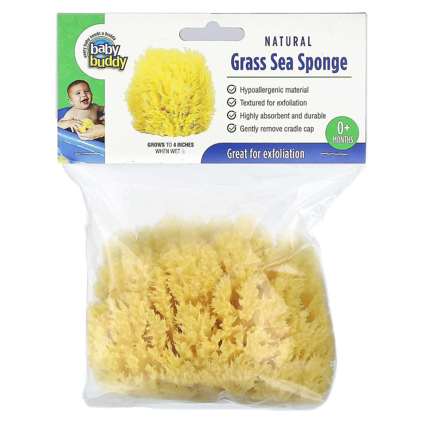 Foto 2 pulgar | Hierba Natural Sea Sponge Baby Buddy De 0 Meses O Más - Venta Internacional.