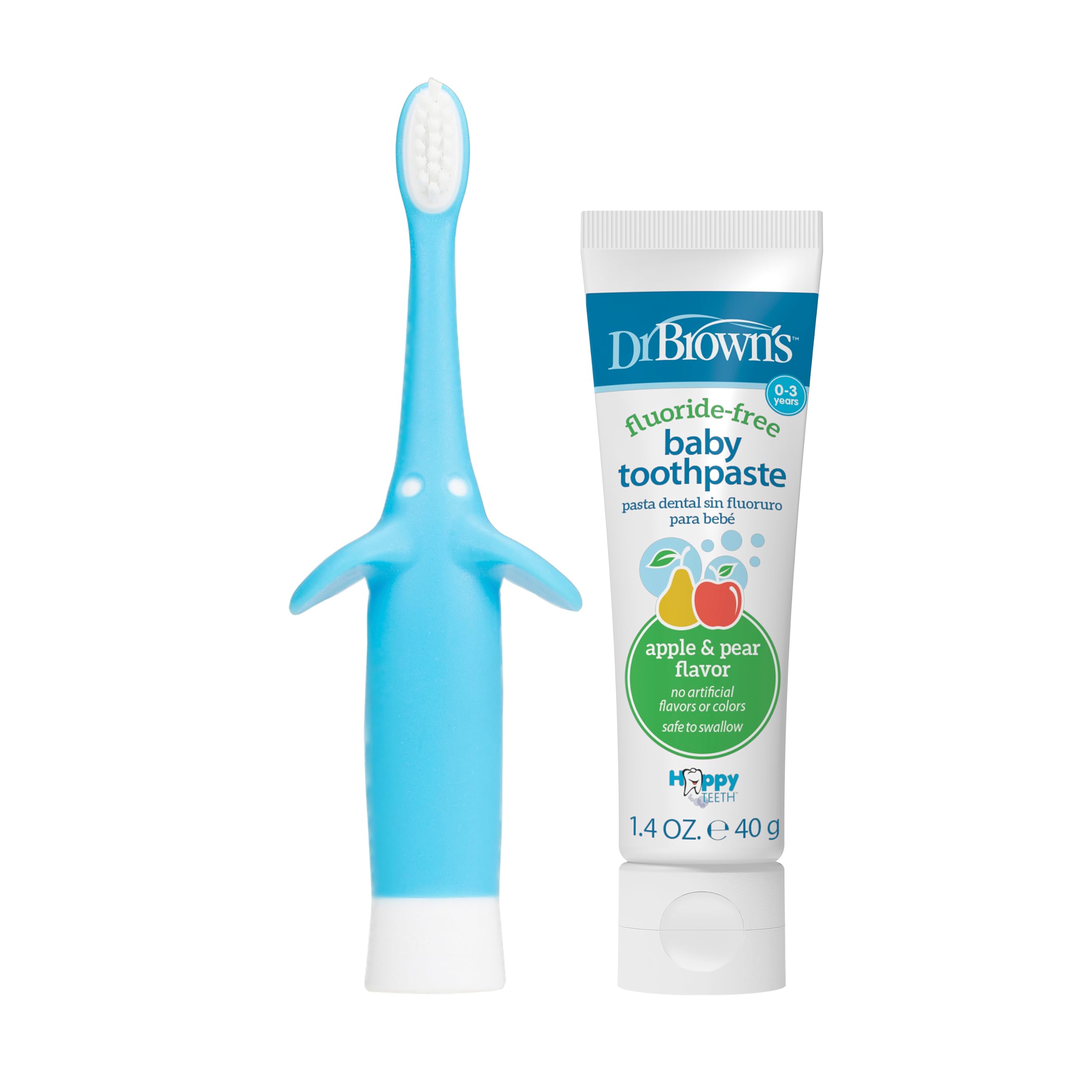 Foto 3 pulgar | Cepillos de Dientes Dr. Brown's Blue Elephant para Bebés - Venta Internacional
