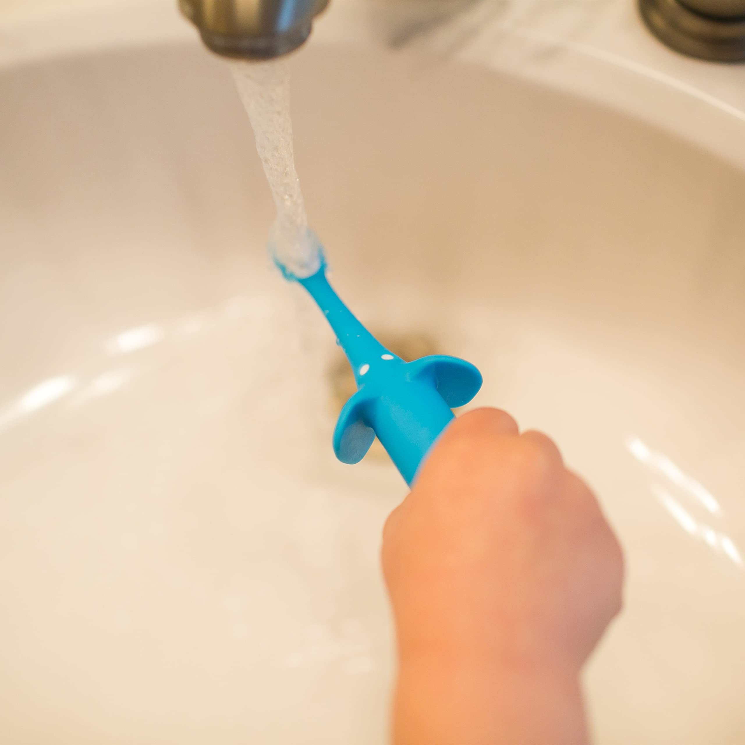 Foto 4 | Cepillos de Dientes Dr. Brown's Blue Elephant para Bebés - Venta Internacional