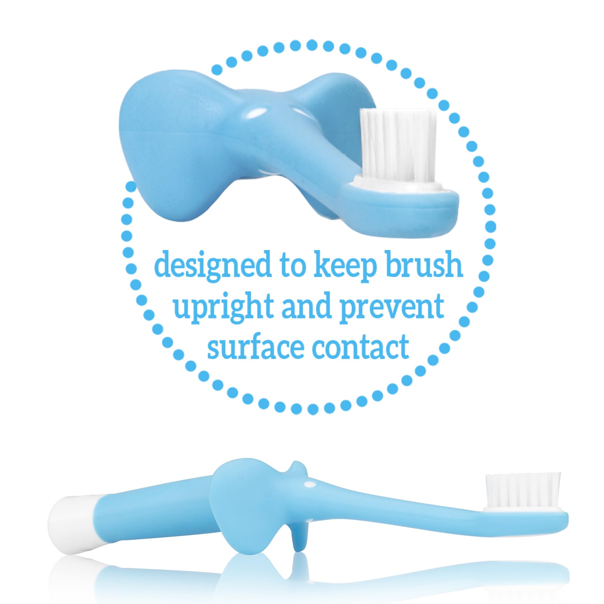 Foto 7 pulgar | Cepillos de Dientes Dr. Brown's Blue Elephant para Bebés - Venta Internacional