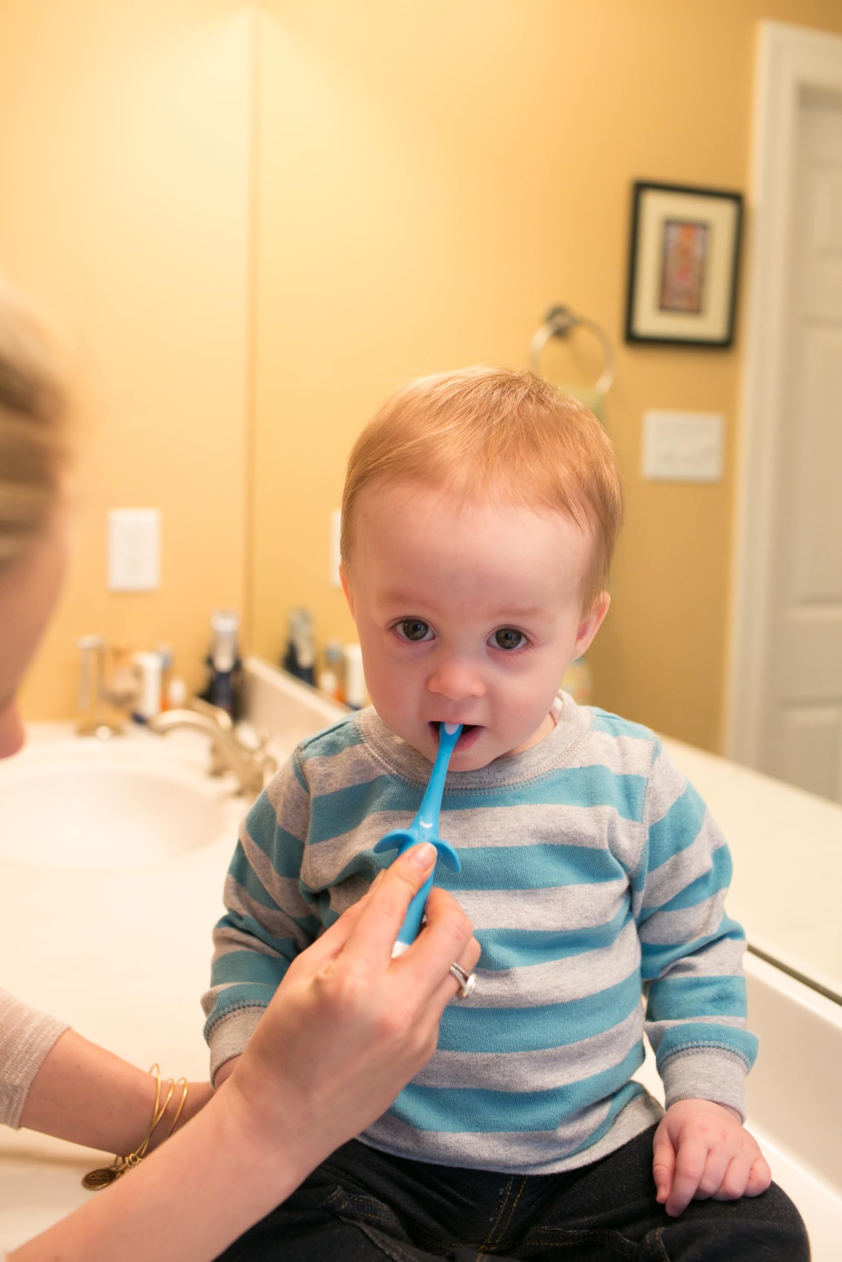 Foto 7 | Cepillos de Dientes Dr. Brown's Blue Elephant para Bebés - Venta Internacional