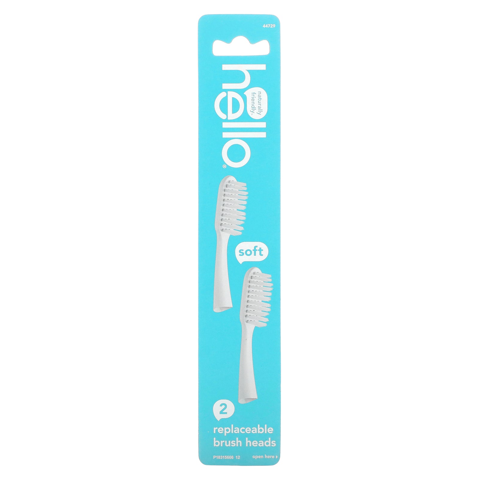 Foto 2 pulgar | Pack De 2 Cabezales Reemplazables Para Cepillos De Dientes Hello Soft - Venta Internacional.