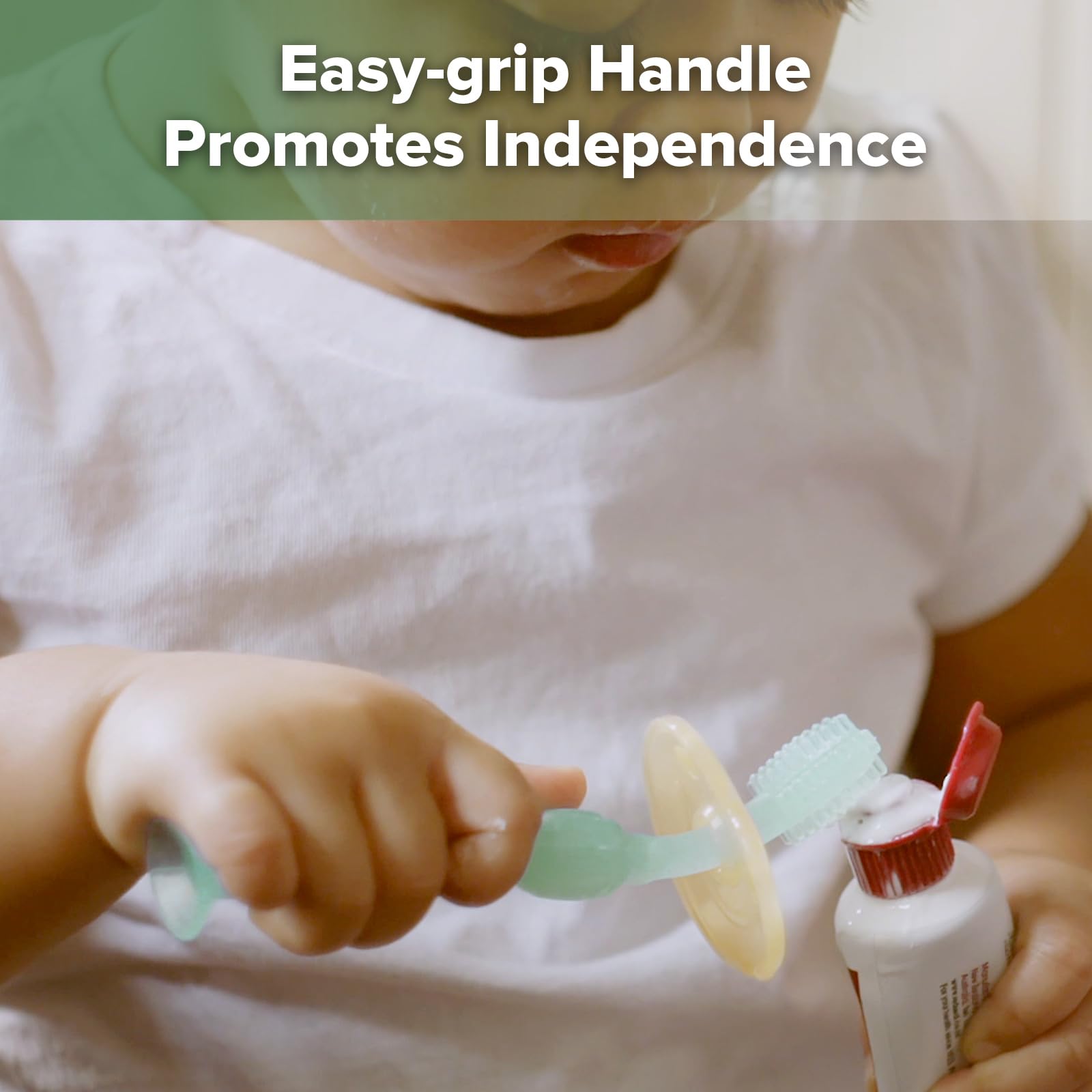 Foto 4 | Cepillo De Dientes Haakaa 360° Baby Con Base De Succión De Silicona Apta Para Uso Alimentario - Venta Internacional.