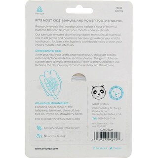 Foto 3 | Cepillo De Dientes Desinfectante Para Cepillos De Dientes Drtung's Kids Snap-on Paquete De 2 - Venta Internacional.