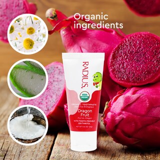 Foto 6 | Pasta De Dientes Radius Usda Organic Kids Dragon Fruit 90 Ml Paquete De 1 - Venta Internacional.