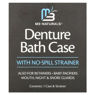Foto 1 | Funda De Baño Para Dentaduras M3 Naturals Con Filtro Antiderrames 1 Juego - Venta Internacional.