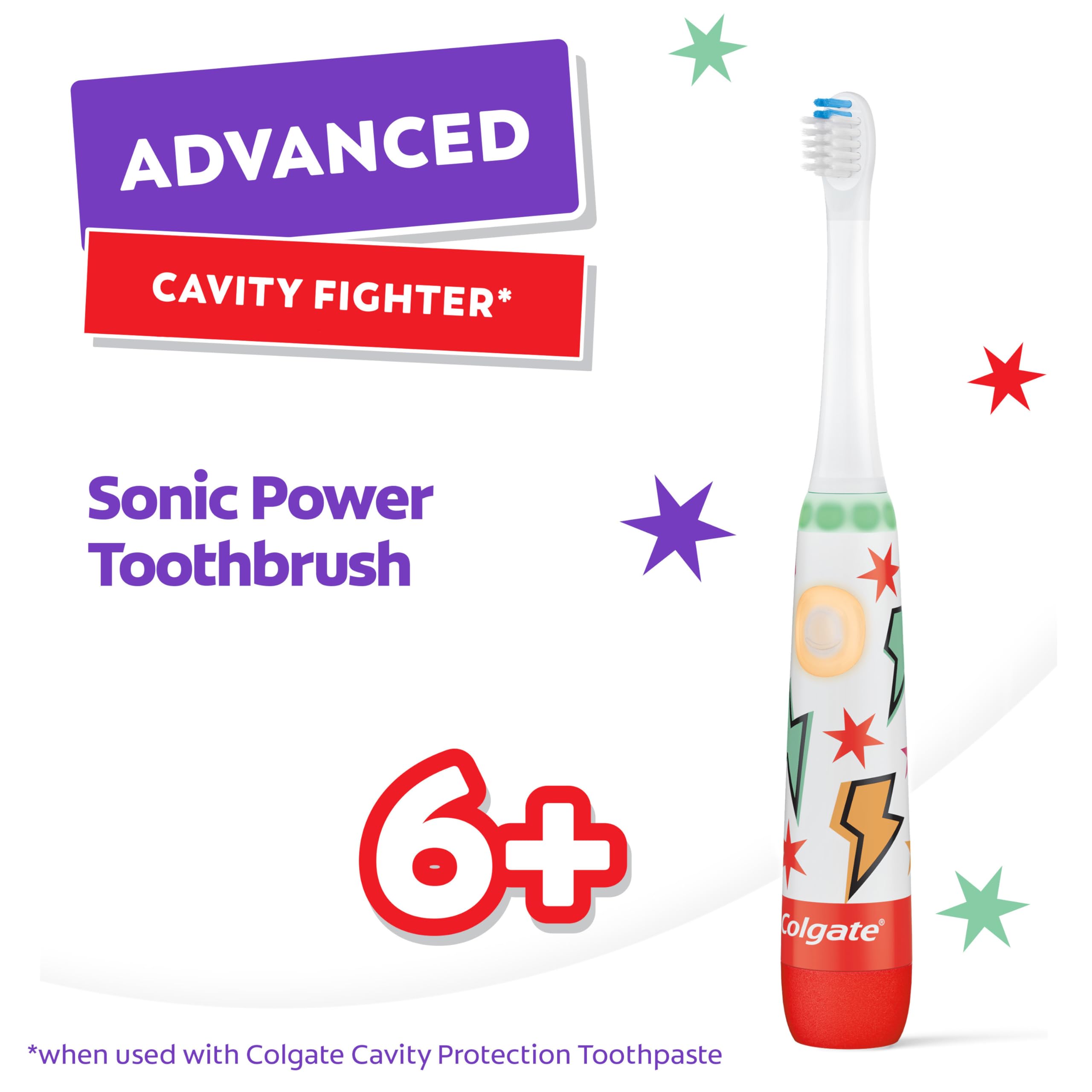Foto 2 | Cepillo De Dientes A Batería Colgate Advanced Cavity Fighter Kids - Venta Internacional.