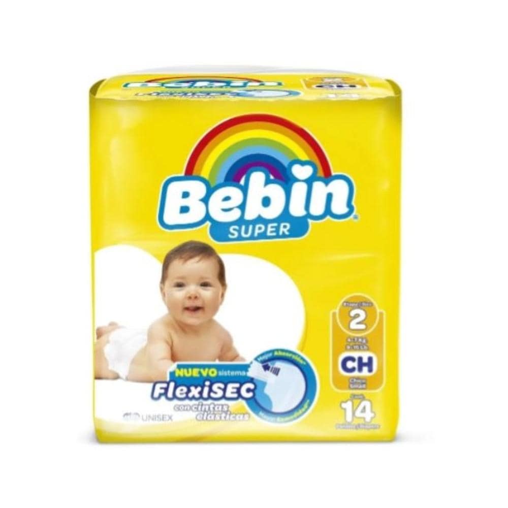 Pañal Bebé Ch Etapa 2 - 84 Piezas, Bebin Super Flexisec $372