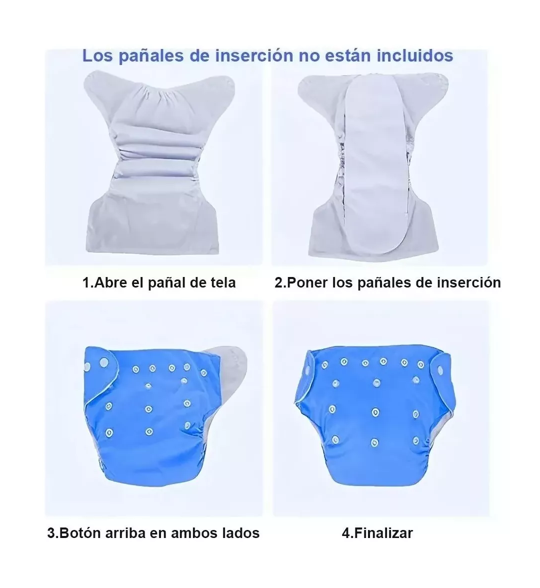 Foto 5 pulgar | Pañales Reutilizables Belug 5 Piezas para Bebé