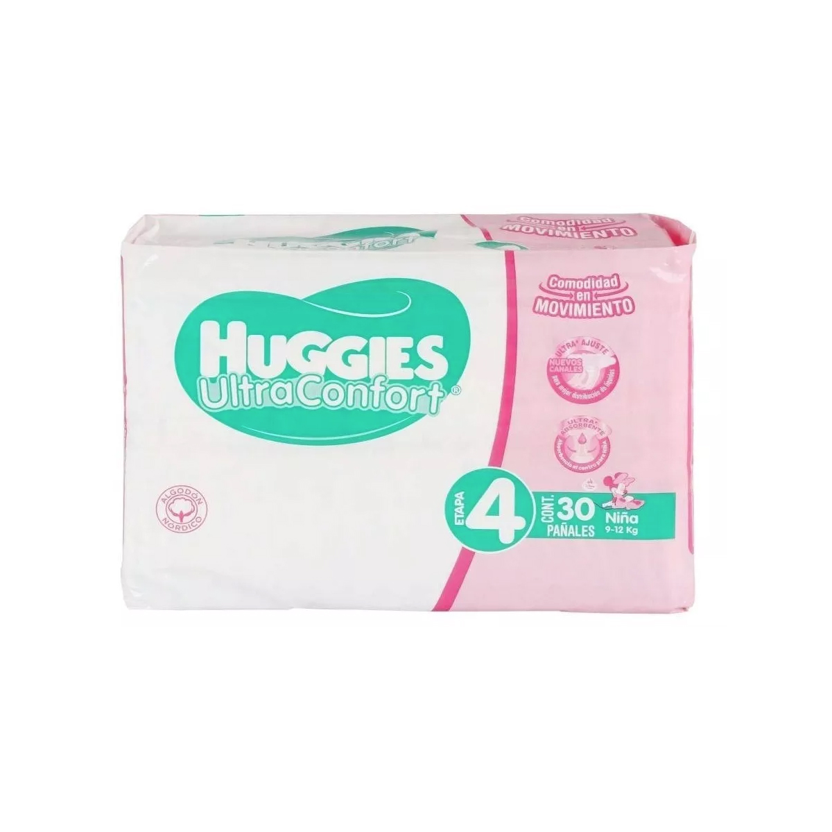 Foto 4 pulgar | Pañales Huggies Ultraconfort Etapa 4 Niña 90 Piezas