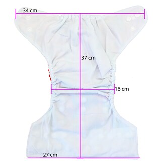Foto 7 | Pañal De Tela Para Bebes Reutilizables Ecologicos Con Inserto De Microfibra 4 Capas Ecobaby Original