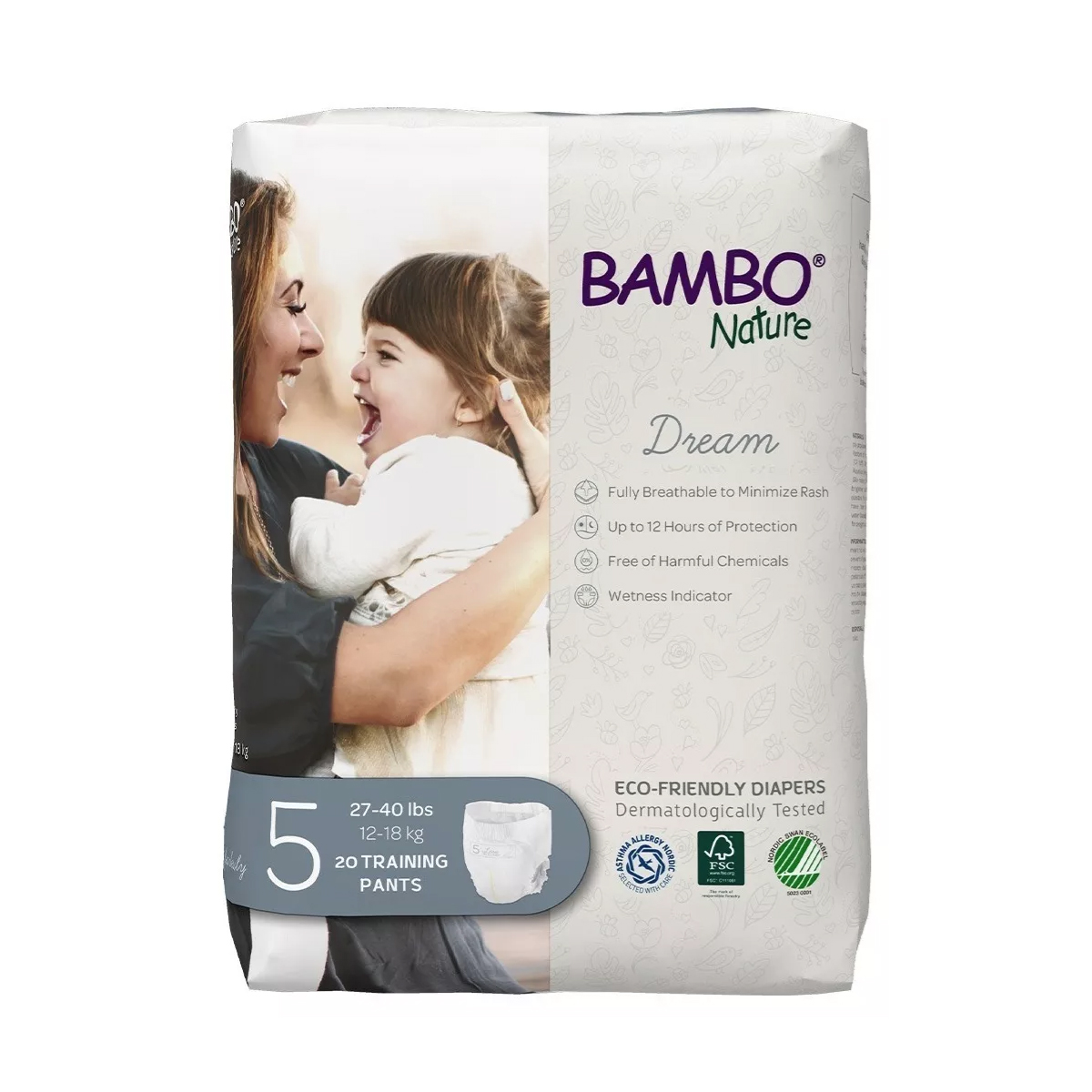 Foto 2 | Calzón Entrenador Bambo Nature Dream T5 100 Piezas