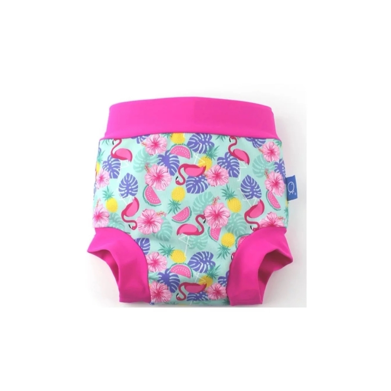 Foto 2 pulgar | Pañal De Natación, Traje De Baño Flamenco Antigoteo Para Bebé - Venta Internacional.