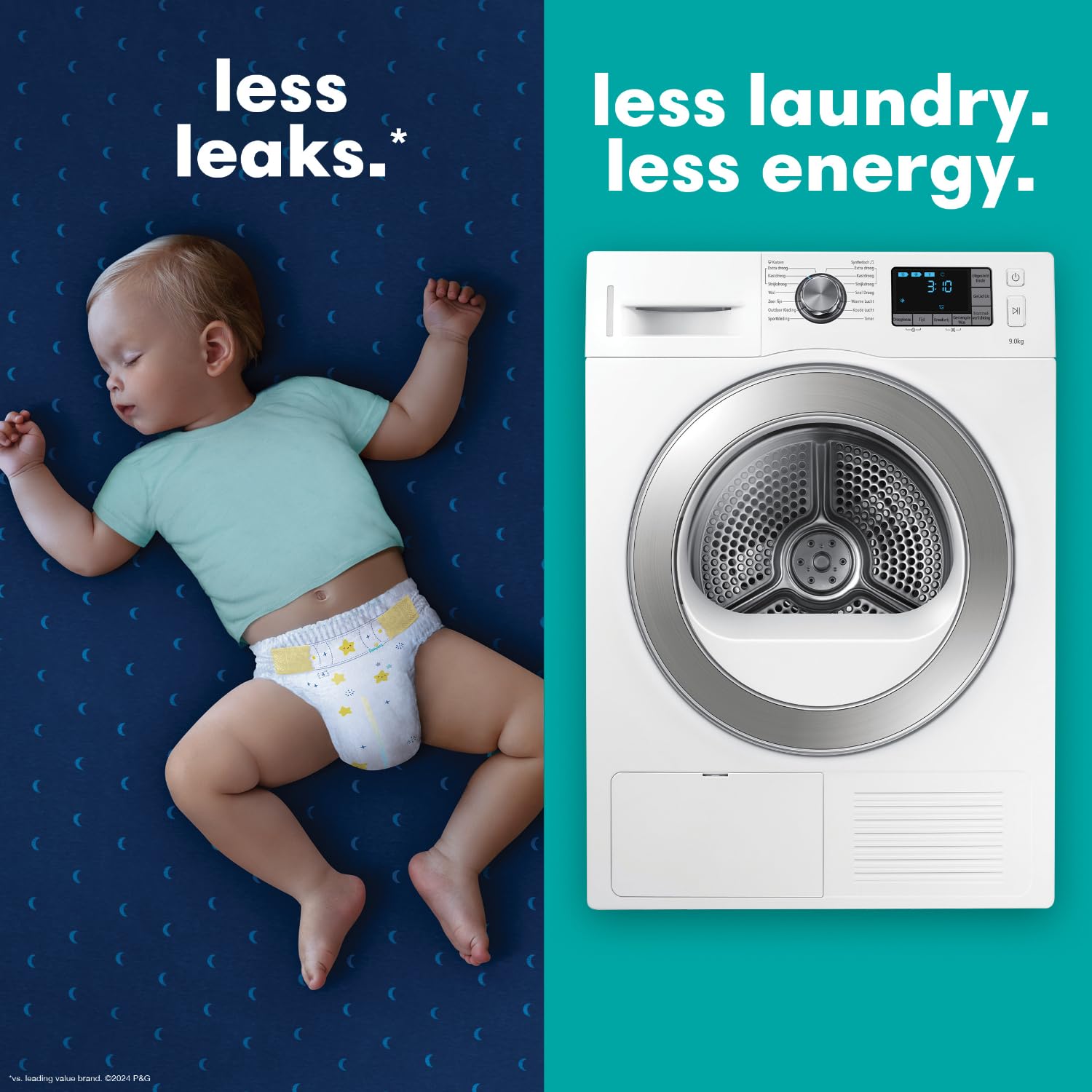 Foto 4 | Pañales Desechables Para Bebés Pampers Swaddlers Overnights, Tamaño 5 - Venta Internacional.