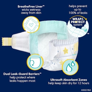 Foto 6 | Pañales Desechables Para Bebés Pampers Swaddlers Overnights, Tamaño 5 - Venta Internacional.