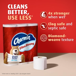 Foto 2 | Papel Higiénico Charmin Ultra Strong, 18 Mega Rollos, 220 Hojas - Venta Internacional.