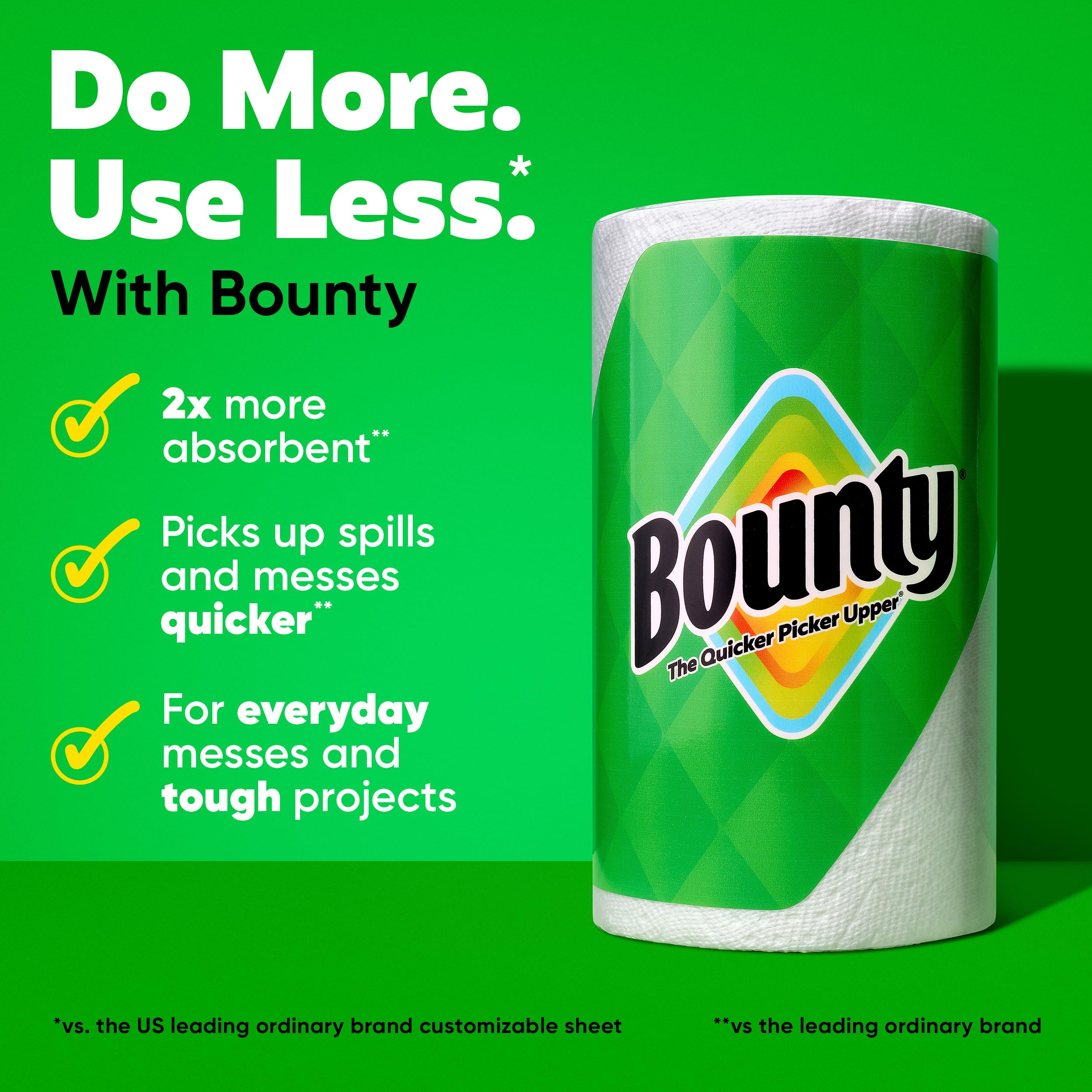 Foto 2 | Toallas De Papel Bounty Select-a Size, 2 Mega Rollos = 8 Normales - Venta Internacional.