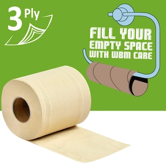Foto 2 | Papel Higiénico Wbm Care Ultra Soft, 3 Capas, 40 Rollos, 155 Hojas - Venta Internacional.