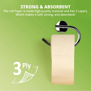 Foto 3 | Papel Higiénico Wbm Care Ultra Soft, 3 Capas, 40 Rollos, 155 Hojas - Venta Internacional.