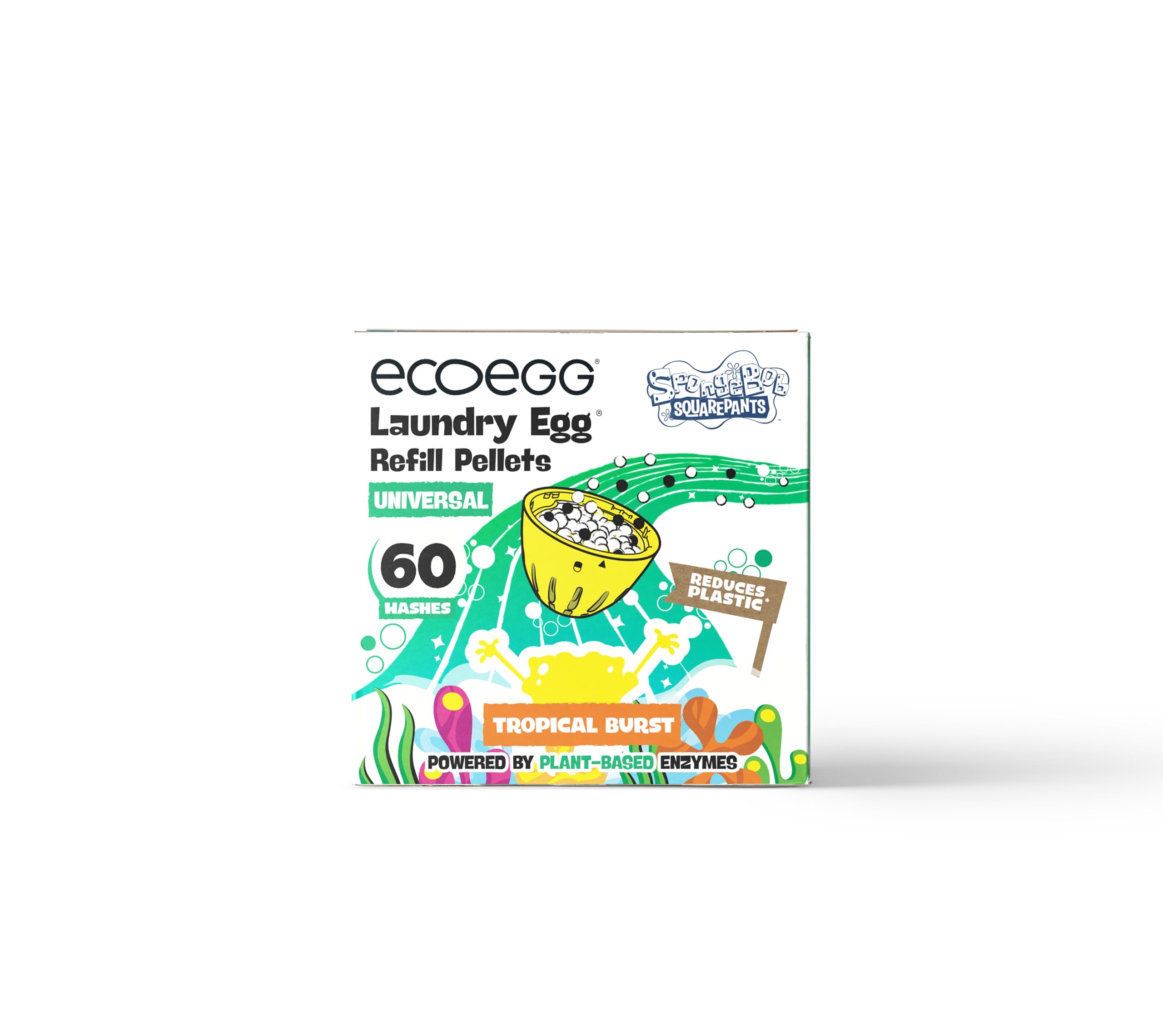 Foto 2 pulgar | Recambio De Huevos Para Lavandería Spongebob X Ecoegg Original, 60 Cargas - Venta Internacional.