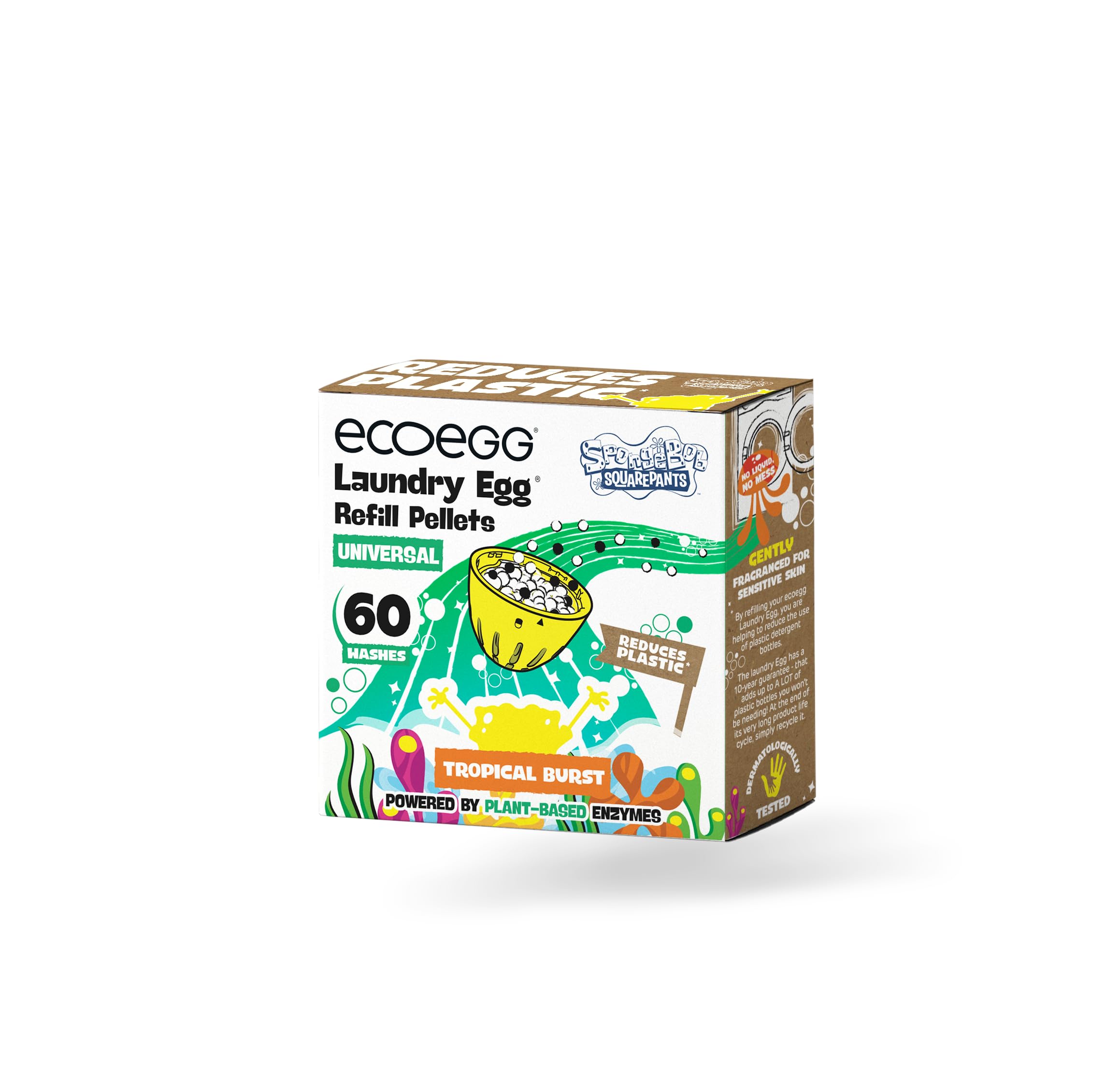 Foto 2 | Recambio De Huevos Para Lavandería Spongebob X Ecoegg Original, 60 Cargas - Venta Internacional.