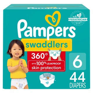 Foto 1 | Pañales Pampers Swaddlers 360, Talla 6, 44 Unidades, Para Bebé - Venta Internacional.