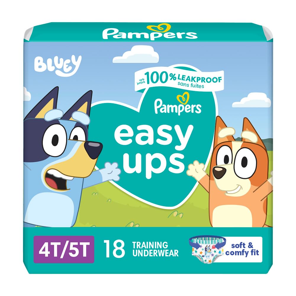 Foto 2 pulgar | Pantalones De Entrenamiento Pampers Easy Ups Para Niños Y Niñas 4t-5t, 18 Unidades - Venta Internacional.
