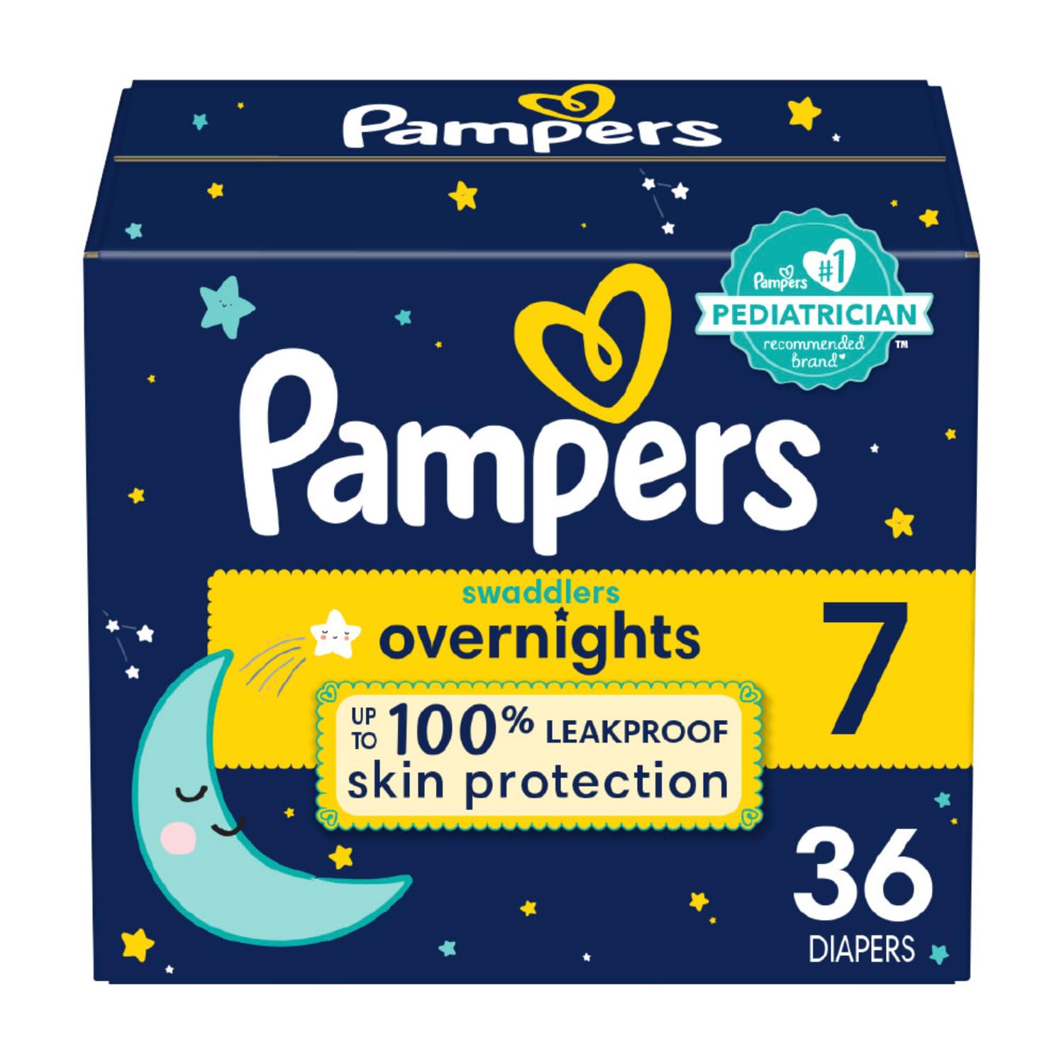 Foto 2 pulgar | Pañales Pampers Swaddlers Overnights, Tamaño 7, 36 Unidades - Venta Internacional.