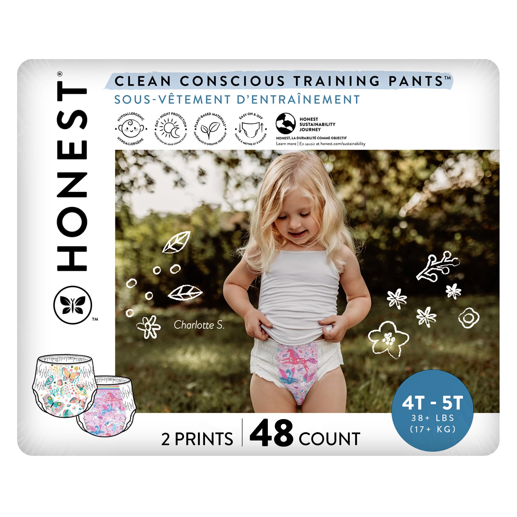 Foto 2 pulgar | Pantalones De Entrenamiento The Honest Company Clean Conscious, Talla 4t/5t - Venta Internacional.